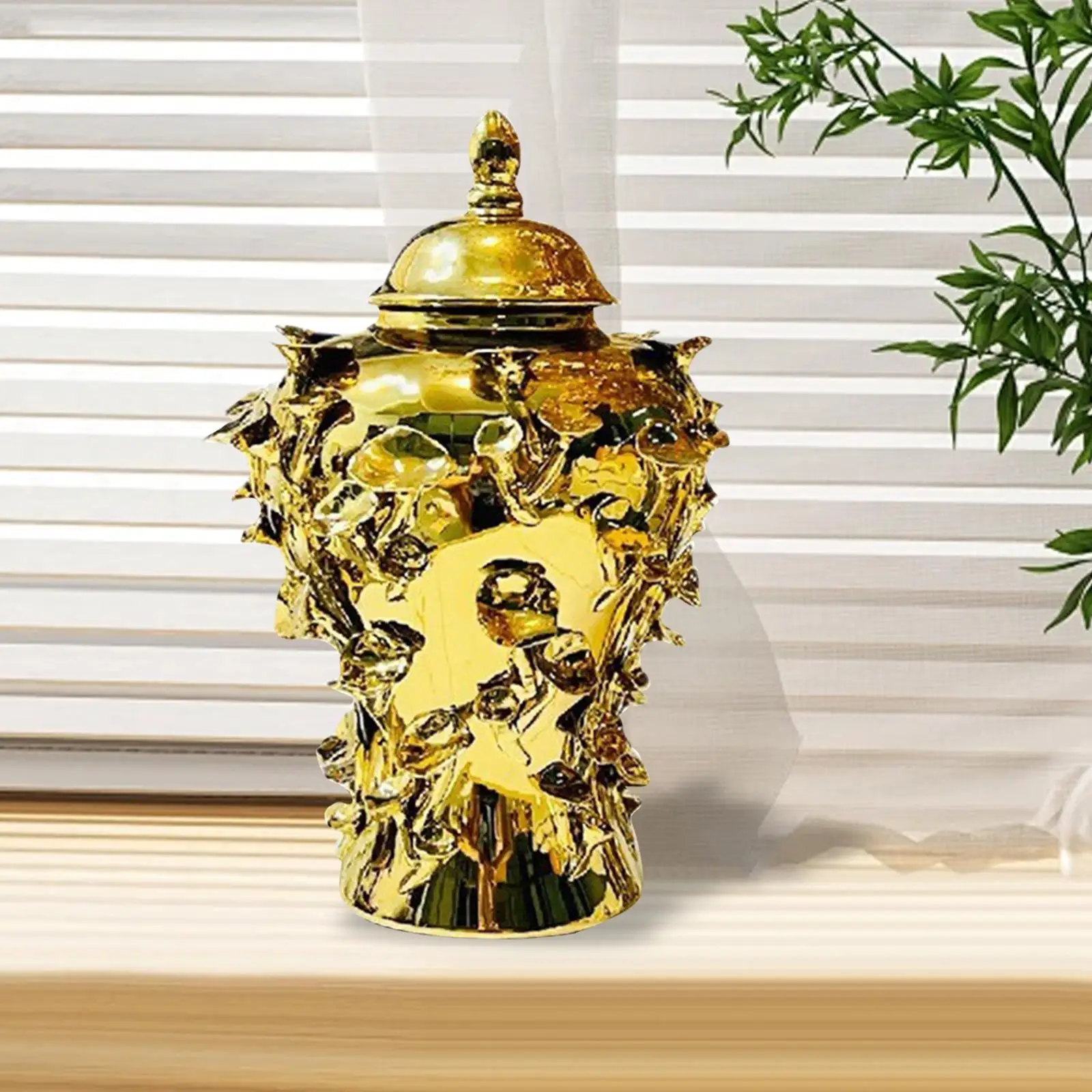 Porcelain Ginger Jar Temple Jar Ceramic Vase with Lid Collection Storage Porcelain Ginger Jar Temple Jar Ceramic Vase with Lid Collection Storage