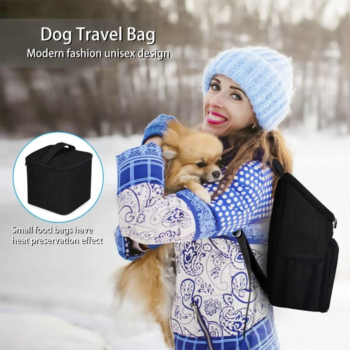 5-Pack Travel Bag Dog Cat Supplies Backpack Water-resistent Diaper Pad Food Storage Travel Backpacks Outdoor Portable Bags Set