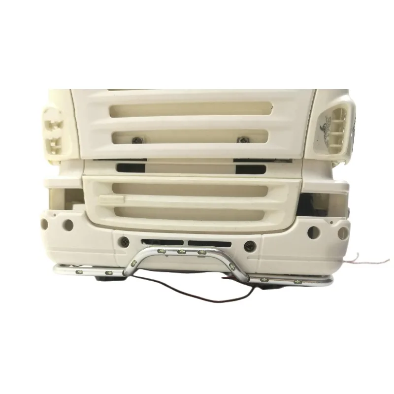 CNC LED Front Bumper Light Bottom Lamp Bar for Tamiya 1/14 RC Tractor Truck Trailer Scania 620 56323 730 Upgrade Car Accessories 4