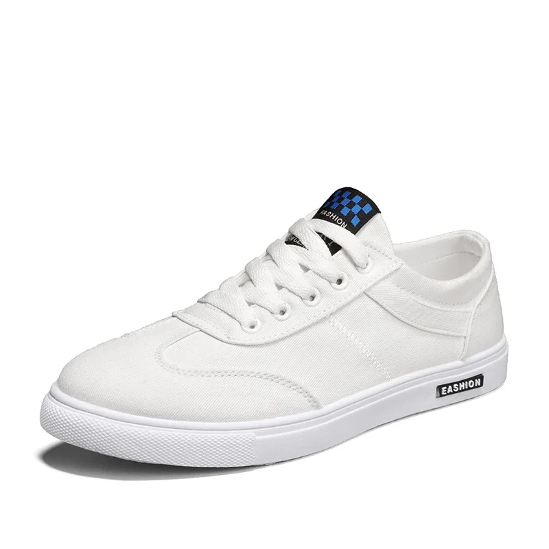 

Men's 2024 Sneakers Casual Sports Shoes for Men Lightweight PU Canvas Breathable Mens Flat White Tenis Shoes Zapatillas Hombre