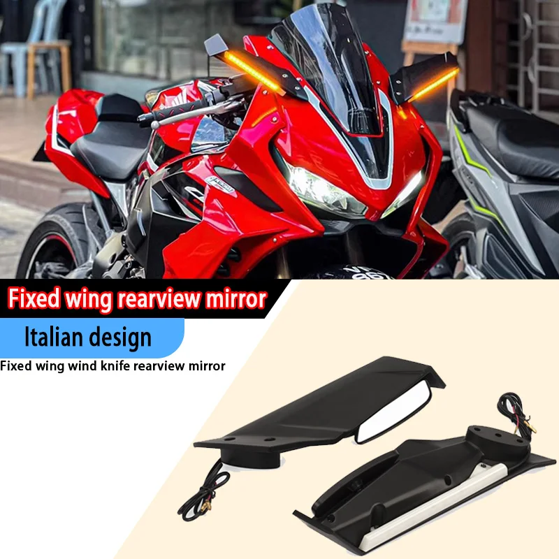 Golden Motorcycle Side Mirrors - Fits 2015-2020 Honda Grom MSX125 & Other Bikes