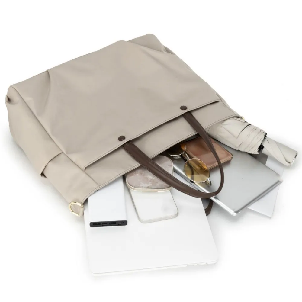 Borsa per Laptop Portatile con Tracolla 15/16 Pollici, Tasca Laterale, Borsa per Notebook Leggera a Tinta Unita, Custodia per Laptop da Viaggio - immagine 4