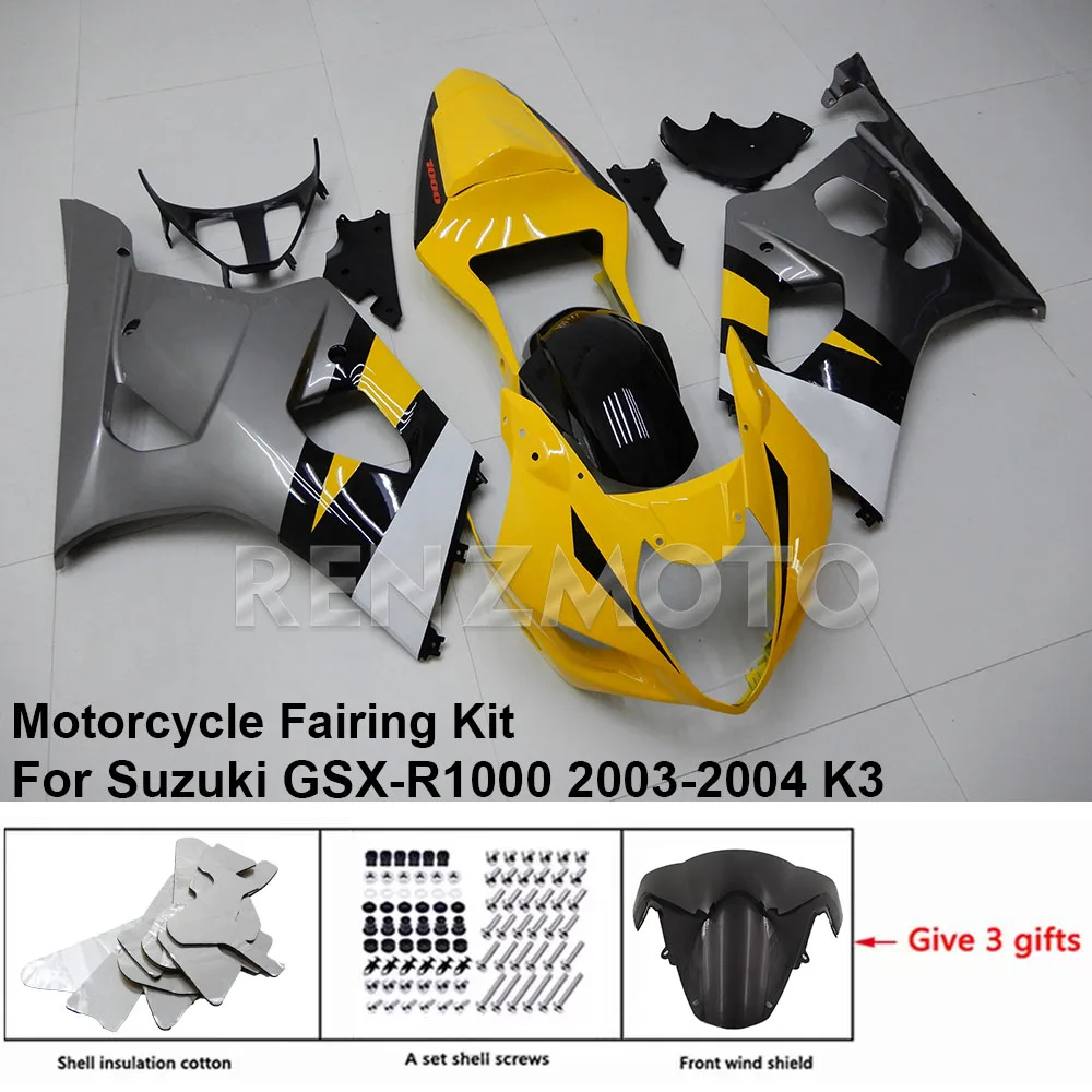 

Motorcycle Set Body Kit Fairing For Suzuki GSX-R1000 2003-2004 K3 K4 ABS Plastic Guard Plate Accessories Shell S1003-107a