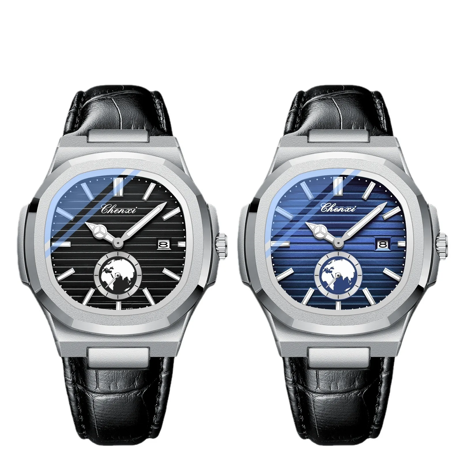 CHNEXI Watch Fashion Trend Men's Watch Calendar Window Glow-in-the-dark Waterproof Leather Watch