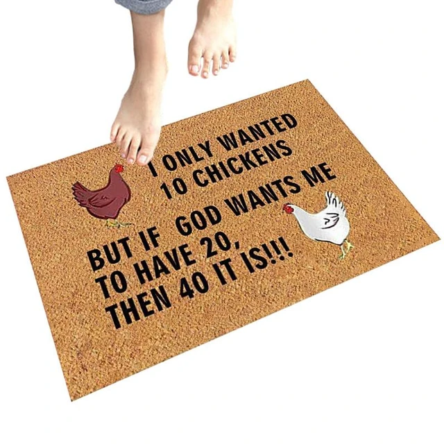 Fun Letter Front Door Mat Welcome Door Mat ,Indoor Outdoor Doormat Multiple-Use Welcome Mats for Front Door Easy to Clean Garage Floor Mat Durable