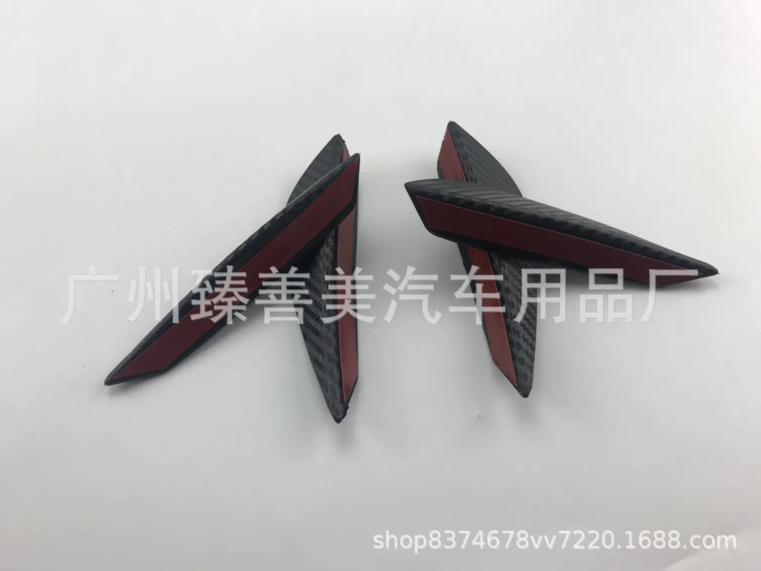 

Car wind blade modification be current Bumper spoiler Front bumper anti-collision stripwide enlargement Carbon fiber pattern