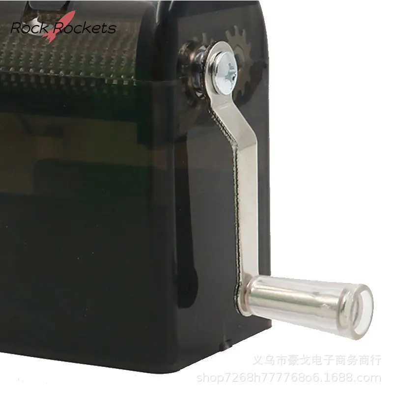 R&R Manual Hand Tobacco Grinder High Efficient Grass Crank Cutter with Storage Box Muller Shredder for Smoking Home Accessories 6