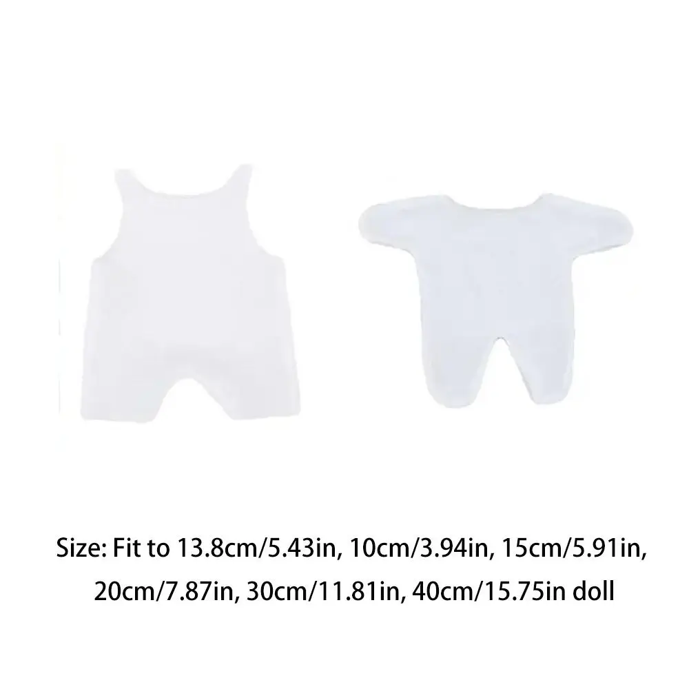 Base Layer Shirt Cotton Doll Anti-staining Cloth Fleshcolor Nude Sleeveless Doll Backing Shirt Sitting Position Standing Posture