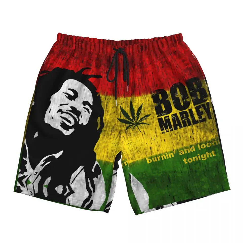 Men Gym Shorts 3D Printed B-Bobs M-Marleys Beach Trunks Cool