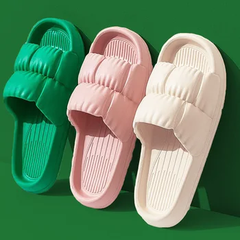 Women Soft Sole Cloud Slippers Thicken Platform Indoor Outdoor Beaches Sandals Summer EVA Non Slip Flip Flops 2025 New Wholesale 1