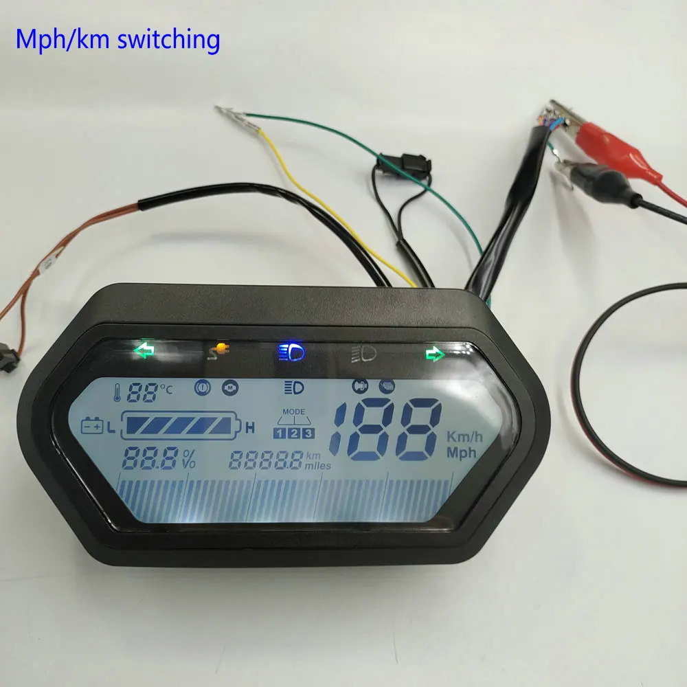 Electric Scooter New Display Screen 48V60V72V With High And Low Beams And Charging Indicator YXT