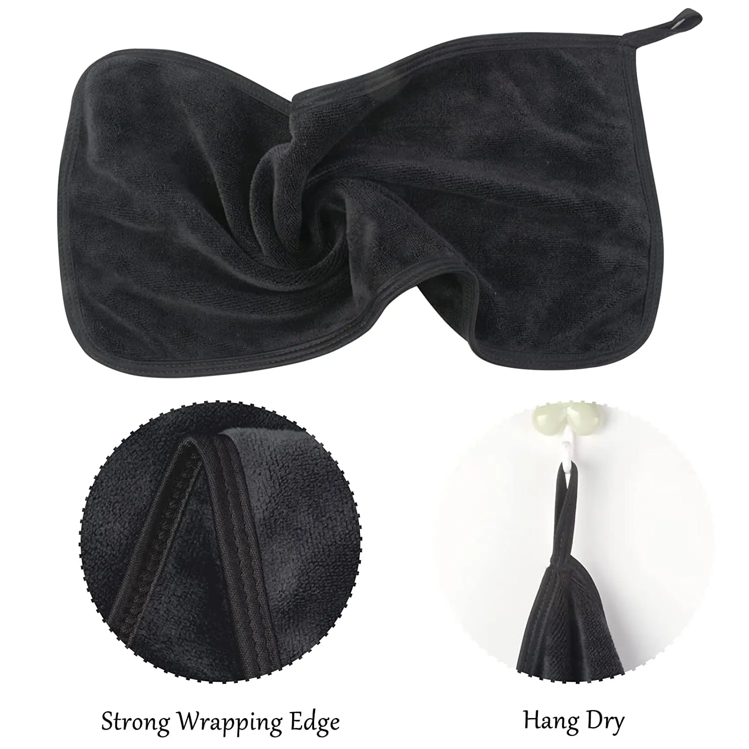 Description Picture 6 of item1Pc Makeup Remover Pads Reusable Cotton Pads Makeup Eraser Microfiber Facial Towel Face Cleaner Cleaning Wipes Skincare Beauty