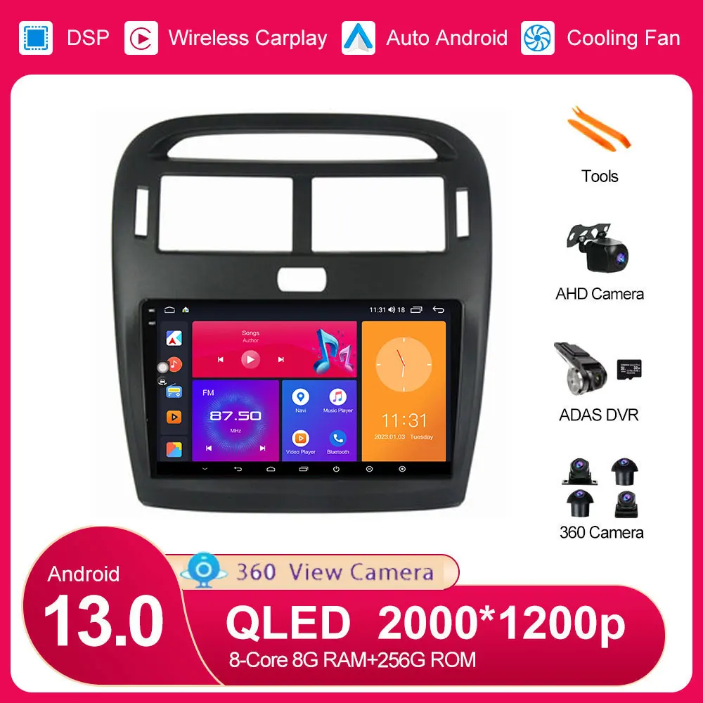 

Android 13 For Toyota Celsior Lexus LS430 XF30 LS 430 2000 - 2006 Car Dash Camer Led Interior Light Video Player
