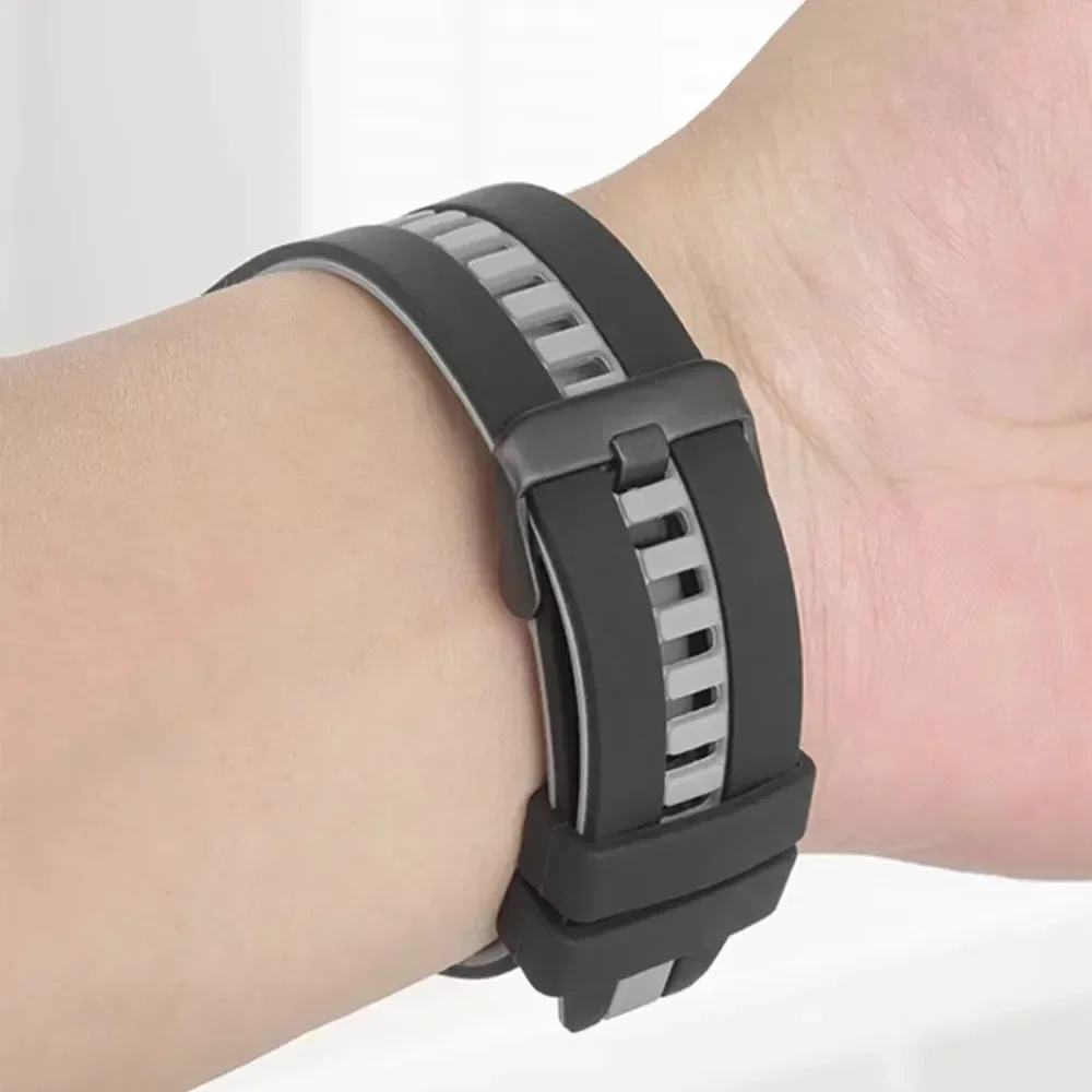 Versatile Silicone Sports Watch Band, 20mm/22mm – Durable Replacement Wristband