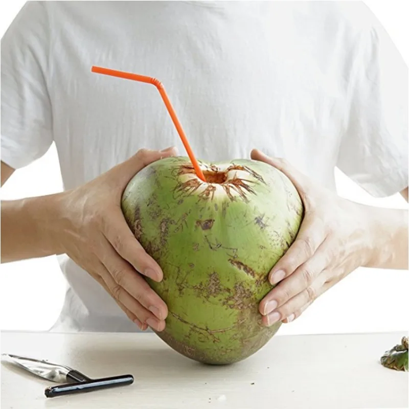 Coconut Opener Stainless Steel Coconut Tools Knife Water Punch Tap Drill Straw Hole Opener Portable Kichen Accessories