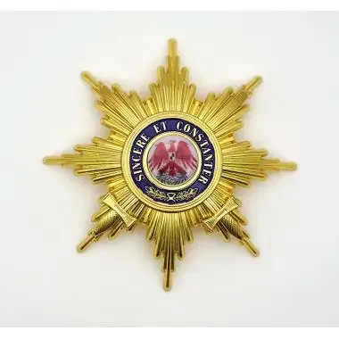 EMD 그랜드 크로스 레드 독수리 칼과 가슴 스타 @ 