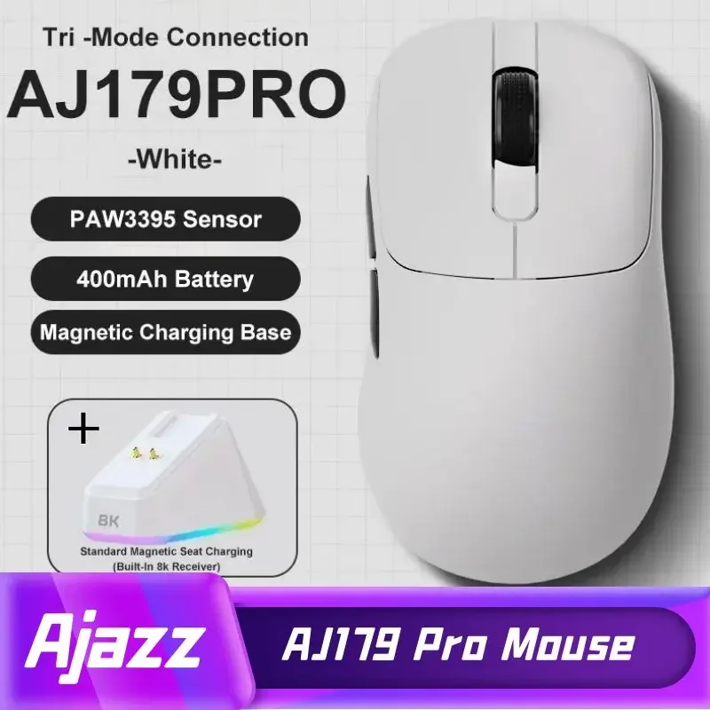 Wireless Gaming Mouse RGB Charging Base 26K DPI Lightweight Ergonomic For PC Gamer Laptop