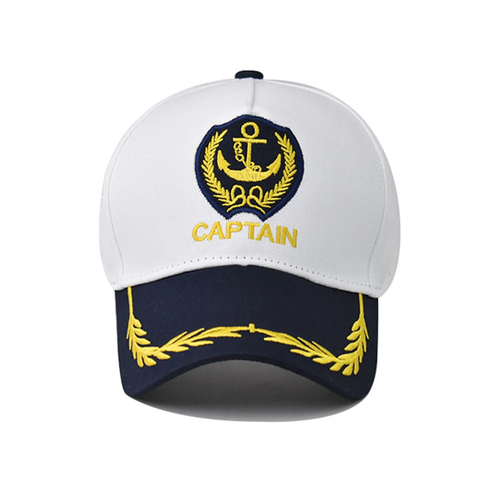 Adult Yacht Boat Ship Sailor Captain Costume Baseball Hat Cap Cotton Hat Admiral Baseball Caps