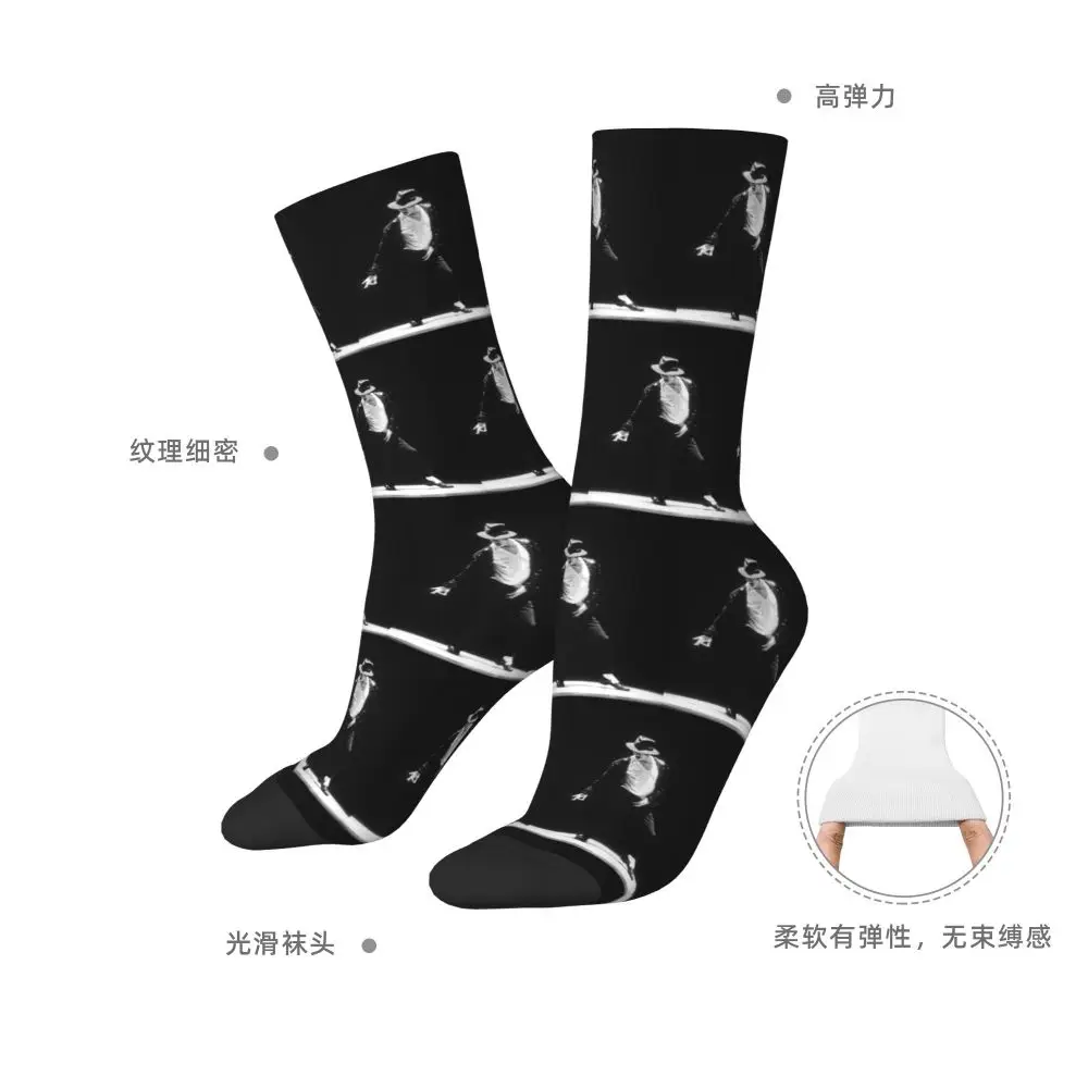 Michael 1984 Grammys Jackson Pop Art Portrait Socks Harajuku Stockings All Season Long Socks Accessories for Unisex Gifts