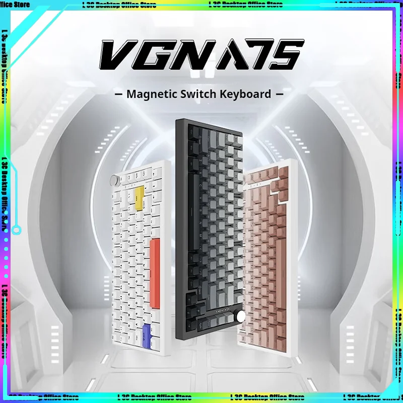 

Магнитный переключатель VGN A75, механическая клавиатура с быстрым запуском, Valorant FPS Esports, прокладка, поддержка RT DKS Win/Mac PC Gamer