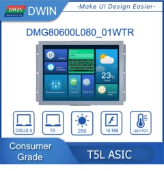 DWIN 8 Inch Display 800*600 Pixelss Resolution Smart LCM  Resistive Touch LCD Module Screen DMG80600L080_01WTR