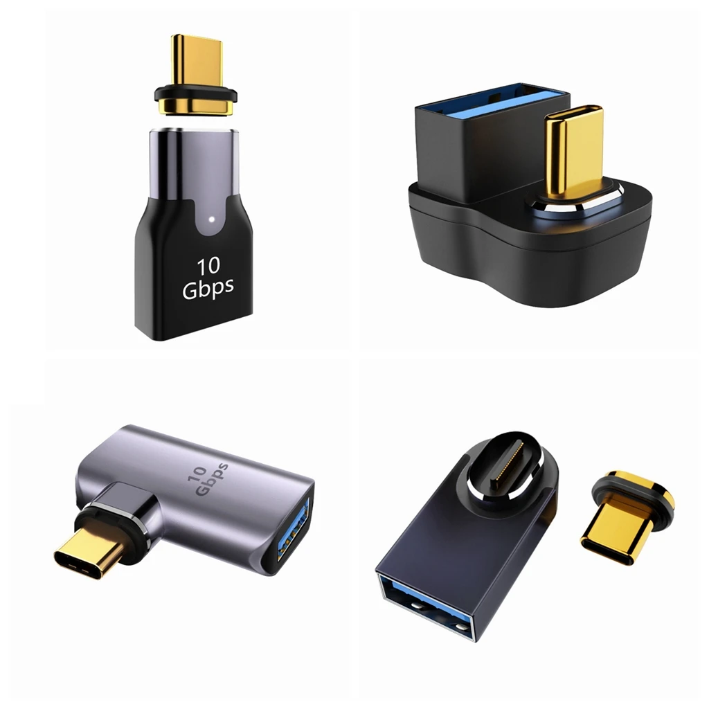 Adaptateur Magnétique USB-C 240W - Lot De 2 - 40 Gbit/s, 8K à 60Hz, Compatible MacBook, IPad, Galaxy Et Plus