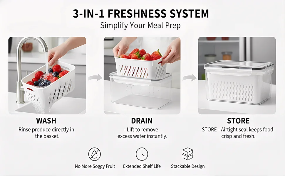 4 in 1 Food Storage Container