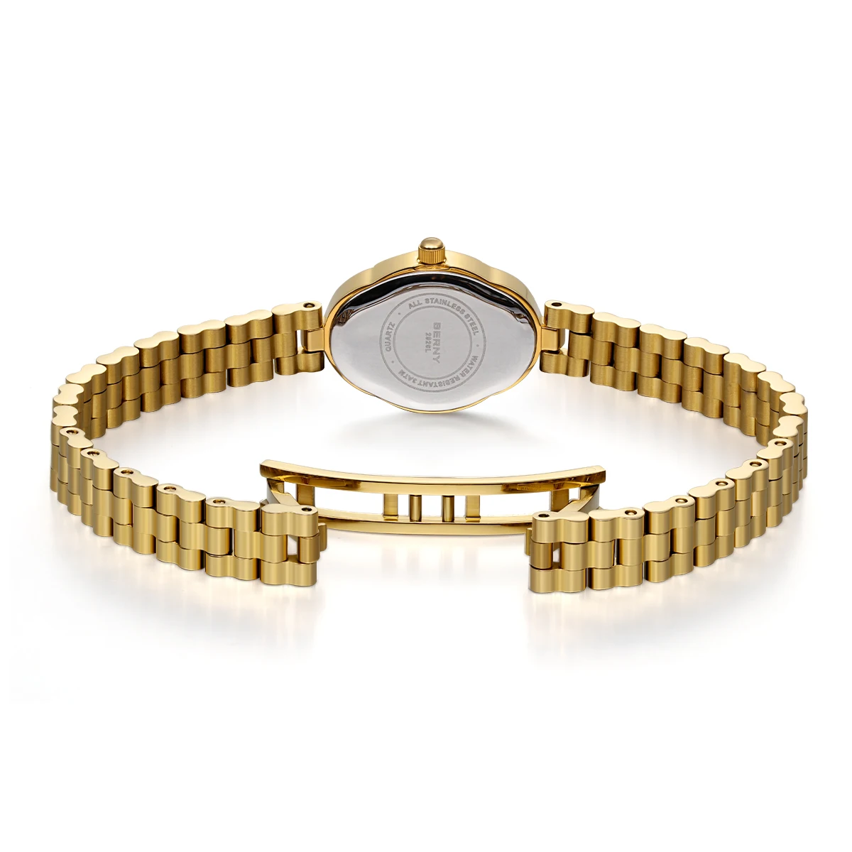 Women's Watches Gold Full Stainless Steel Quartz Watch Elegant Casual Waterproof Ladies Dress Wristwatch