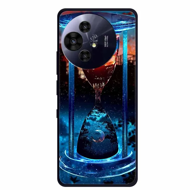 Black Silicone Protective Back Cover - Stylish and Durable Bumper Coque for TCL 50 Pro NxtPaper 5G