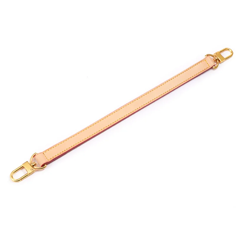 100% Genuine Leather Bag Strap Handbags Handles For Handbag Short Bag Strap Purse Strap Golden Buckle Replacement Bag Belt Band