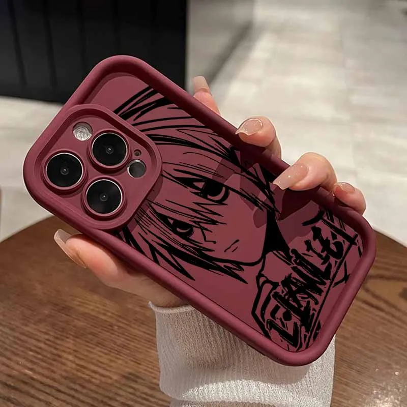 DEATH NOTE L·Lawliet Eyes Ladder Silicone Phone Case Cover