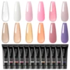 PEACECOLOR 12PCS Poly Extension Gel Set for Extension Nail Tips Semi-Permanent Nail Gel Extension Nail Manicure Kits 2