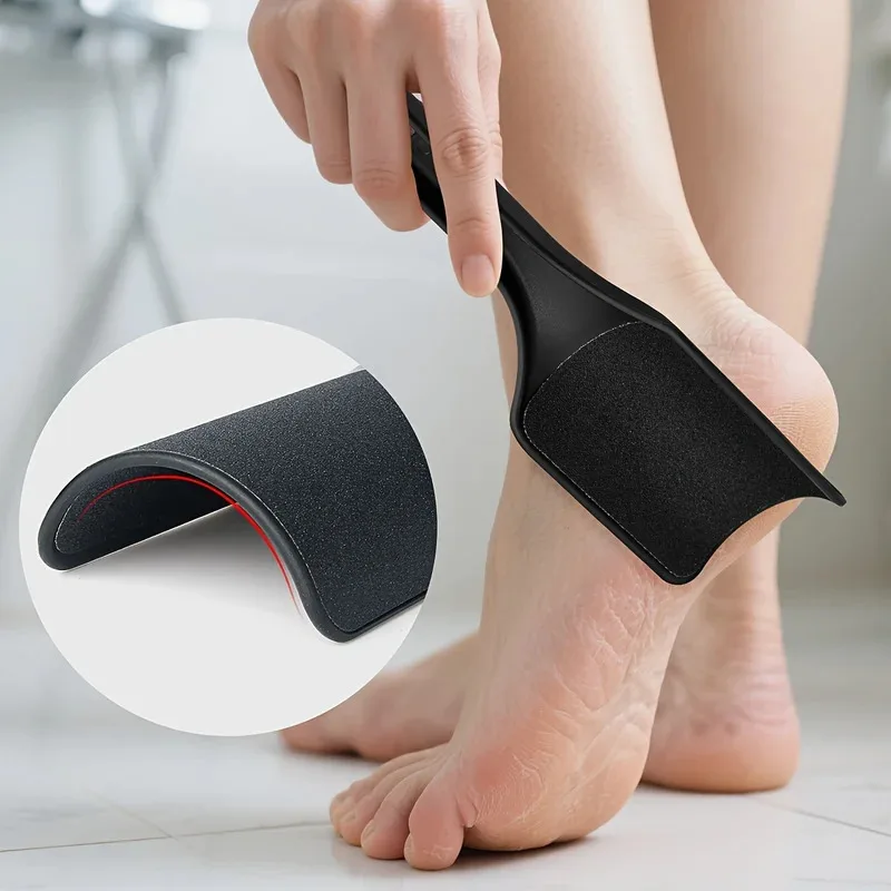 Double-sided Professional Curved foot scrubber Dead Skin Removal Tool Foot Scraper Household Plastic Scrubber Care