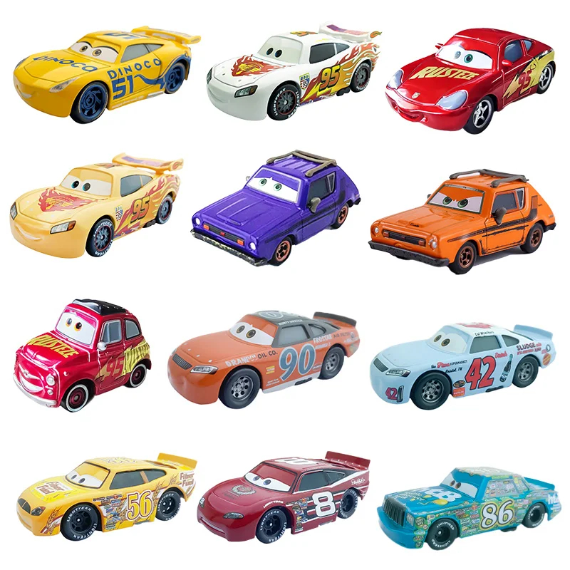Disney Pixar Cars 2 3 Lightning Mcqueen Cars Collection Ramirez 1:55 Diecast Metal Alloy Toy Small Mini Car Model Kids Boy Gift