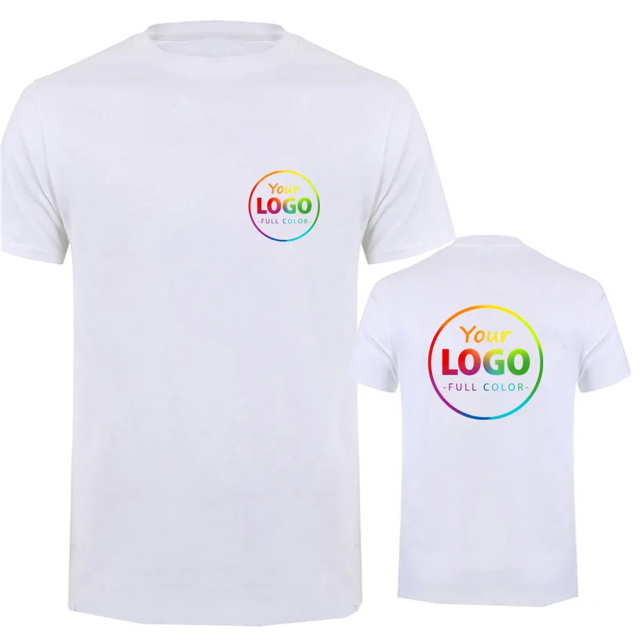 Personalized Cotton T-Shirt with Custom Photo and Text Design