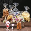 TETP 100Pcs Large Size Top Open Bag Party Handmade DIY Cookies Bread Candy Packaging Storage Clear Opp Plastic Bags With Wire 6