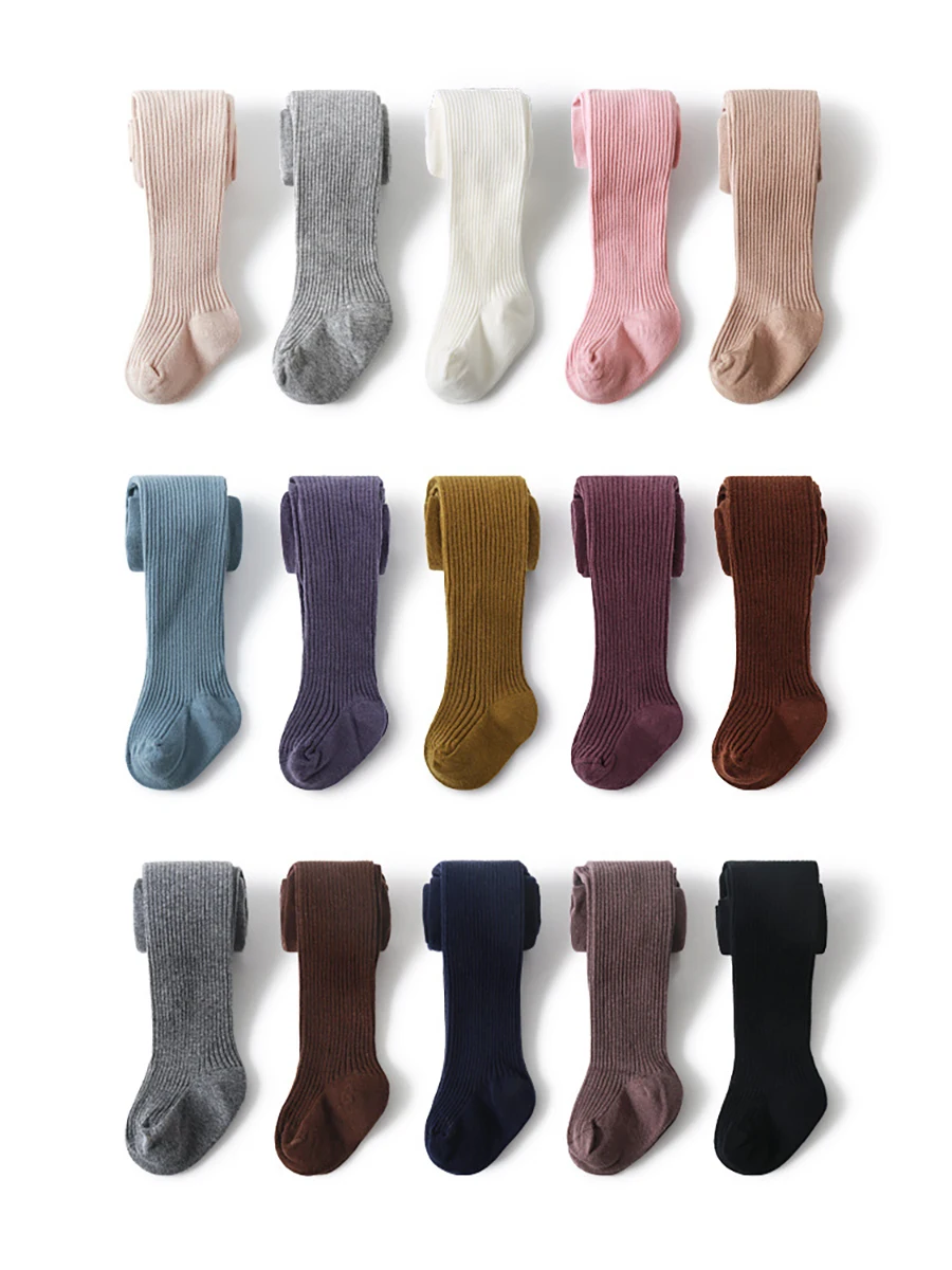 Children Cotton Leggings Spring and Autumn Girls Pantyhose Boneless Combed Cotton Pantyhose Princess stockings