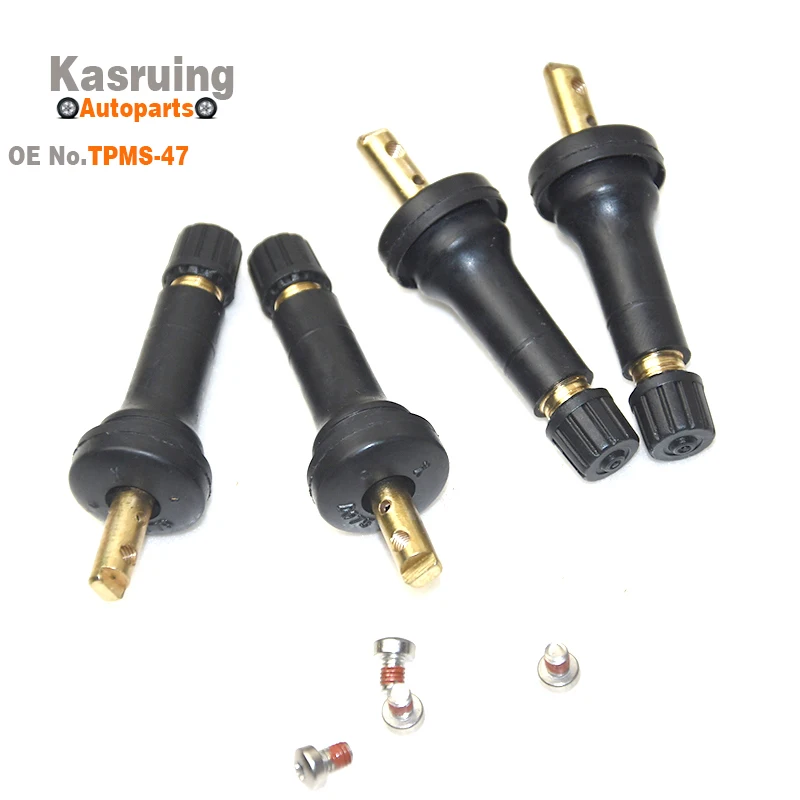 4PCS Car Tyre Valve Tubeless Stem Repair Kit Rubber Tire Pressure Sensor Valve Nozzle for Kia High Quality TPMS-47