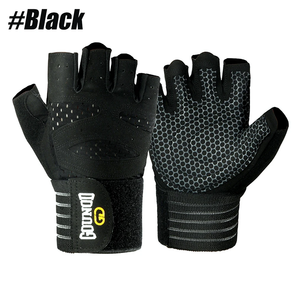 Premium Workout Gloves with Wrist Support and Full Palm Protection