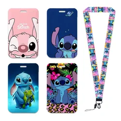 Disney Stitch Lanyards Neck Strap Lanyards ID Badge Holder Keychain Key Holder Hang Rope Keyrings Accessories gifts