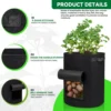 5/7/10 Gallon Fabric Plant Pots Growing Bags 4