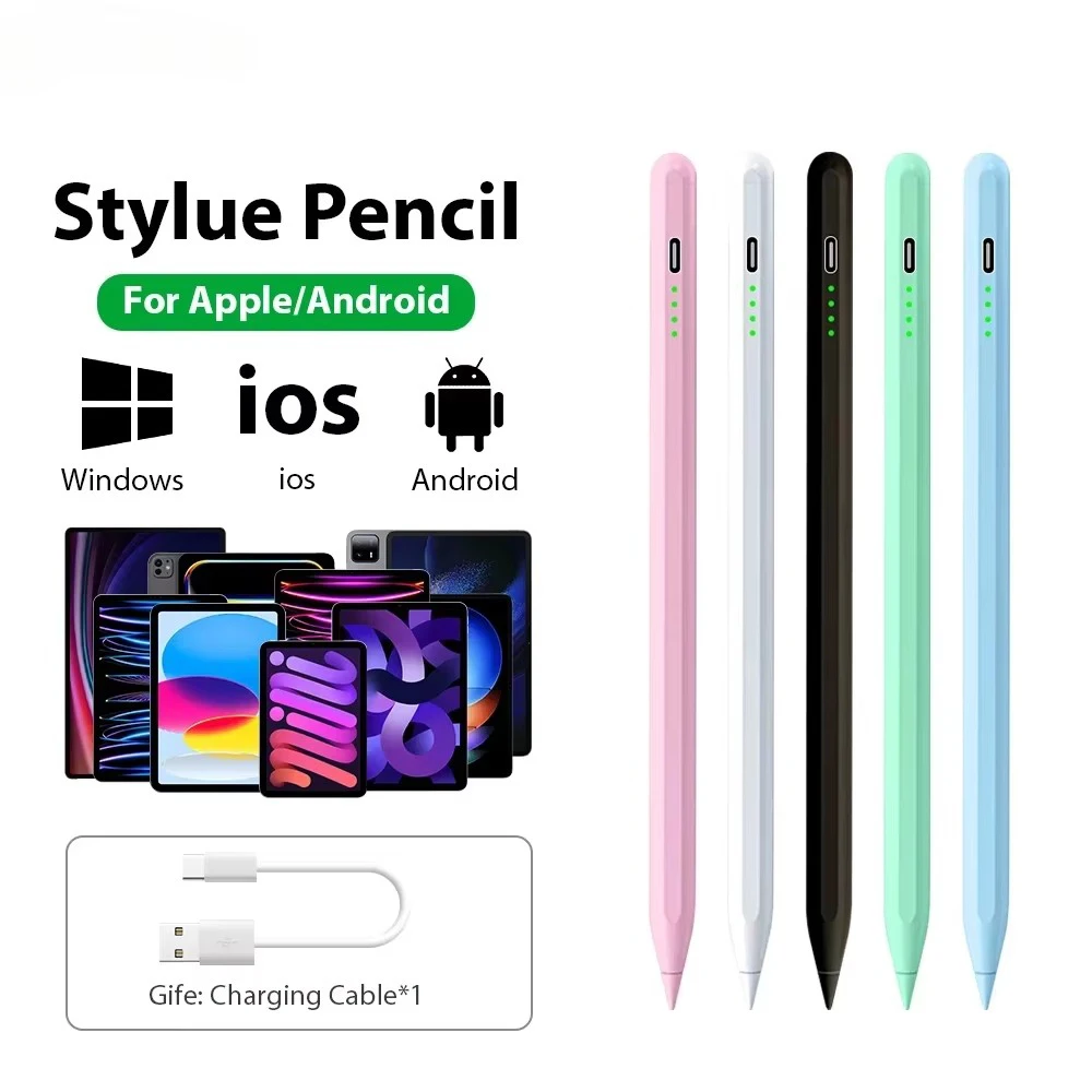 Universal Rechargeable Magnetic Stylus Pen with Tilt Sensitivity