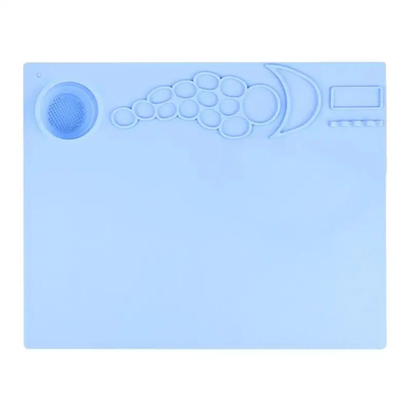 

Силиконовый художественный коврик, мягкий силиконовый рандомный дизайн с пазами, товары для рукоделия, Легкая очистка, антипригарный художественный коврик для украшений