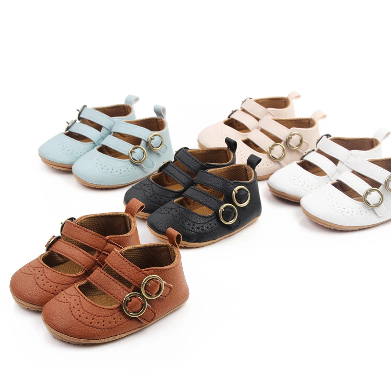 Baby Girls Casual Shoes Rubber Soft Soles Nonslip Solid Color Fashion Outdoor Infant Newborns