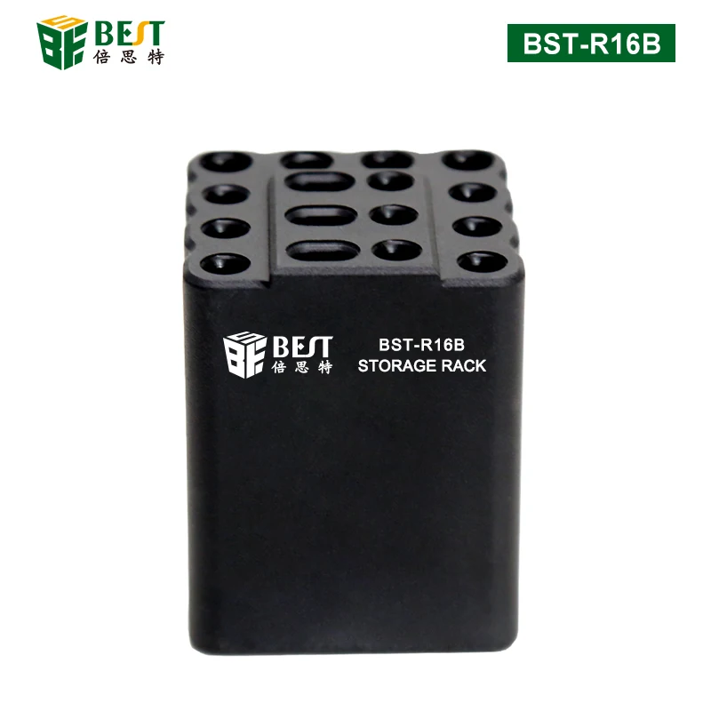 BST-R16B 16-Loch klassifizierte Aufbewahrungsbox für T12 JBC T210/T245/C115 Lötkolben Tipps Organizer Telefon Reparatur Werkzeughalter – Detail 12