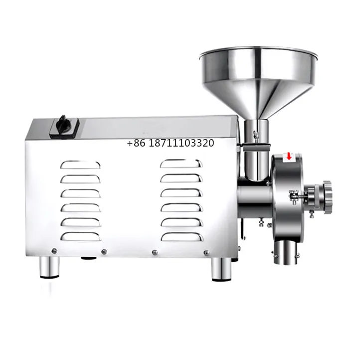

high speed 220v electric dry wet cereals grain feed grinder rice coffee flour mill