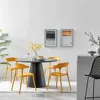 Modern Stackable Dining Chair Set, No Assembly, Plastic Chair, Patio Chair, Suitable for Indoor and Outdoor Cafes and Restaurant 4