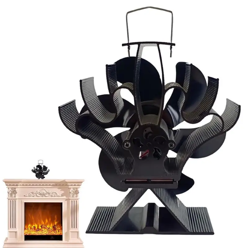 

Wood Stove Fan Heat Powered Fireplace Fan For Warm Air Warm Keeping Essentials For Log Burner Stove Pellet Stove Wood Burning