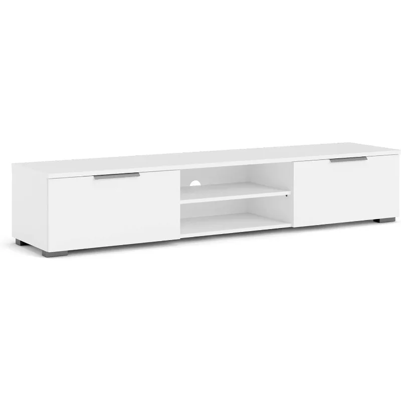 

Drawer 2 Shelf TV Stand, White
