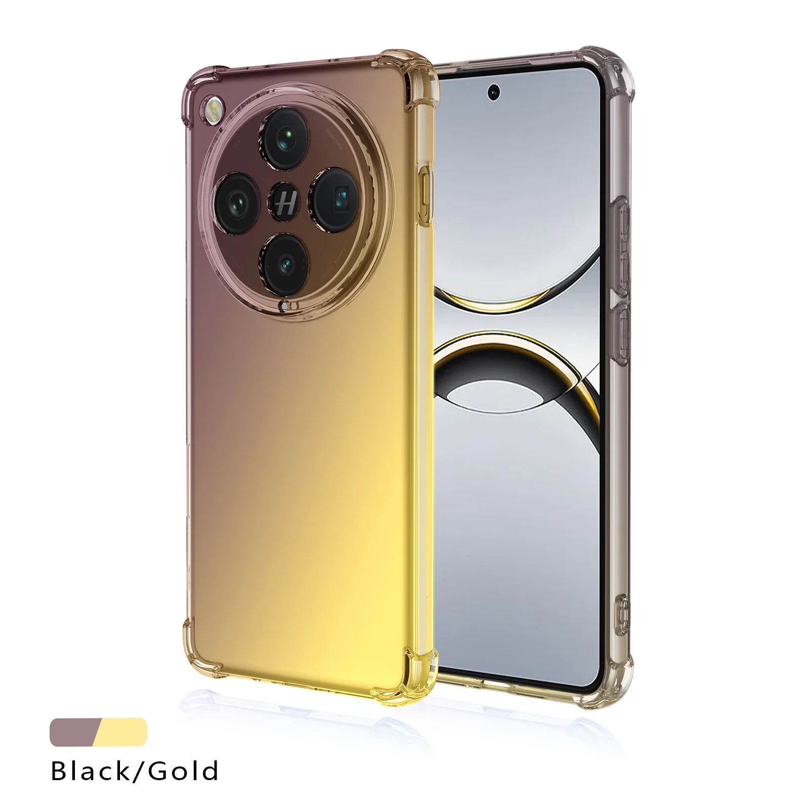 Shockproof Transparent Gradient TPU Protective Phone Case Cover